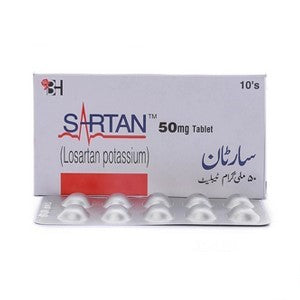 Sartan 50mg Tablets