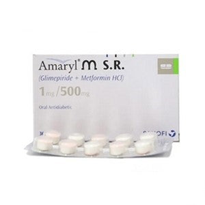 Amaryl MSR 1mg/500mg Tablets